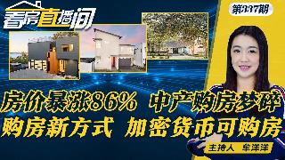 纽约房价暴涨86% 中产购房梦碎！美国购房新方式 加密货币可购房！全美房屋保险费率或将大...